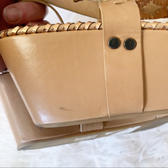 Belle by Sigerson Morrison Woven Metallic Sandals - Picture 7 of 12